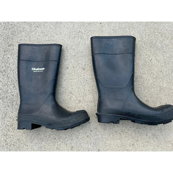 LaCrosse Rubber  Waterproof Wellington Rain Mud Boots Made USA Men\'s Size 12 main image 4